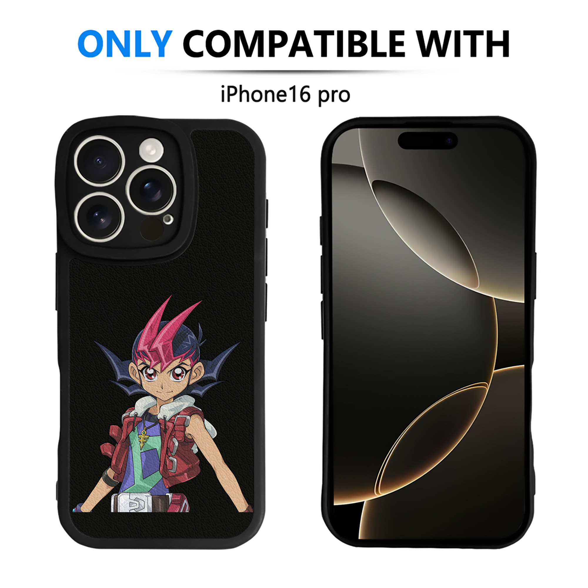 遊☆戯☆王 Yu-Gi-Oh! 【iPhone 16シリーズ対応】シリコンスマホケース（レザー調） 材質：シリコン